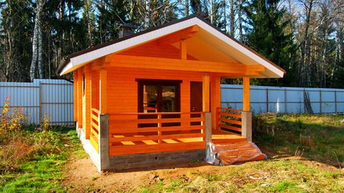 баня из профилированного бруса