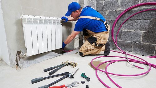 установка радиатора отопления
