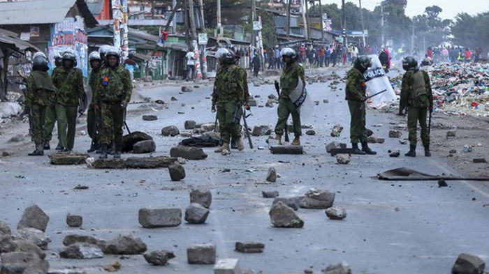 В Кении прошли протесты после объявления результатов выборов (фото)