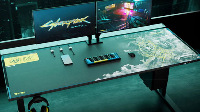 Представлены геймерские столы в стиле игры Cyberpunk 2077