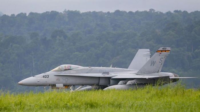 В США разбился истребитель F-18 Hornet