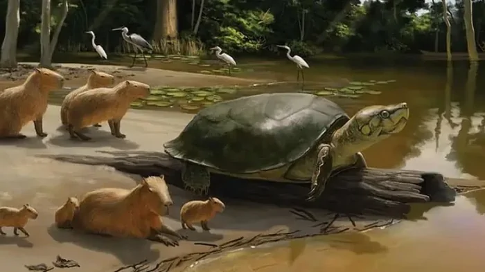Массивная челюсть и громадный панцырь: ученые обнаружили останки древней черепахи