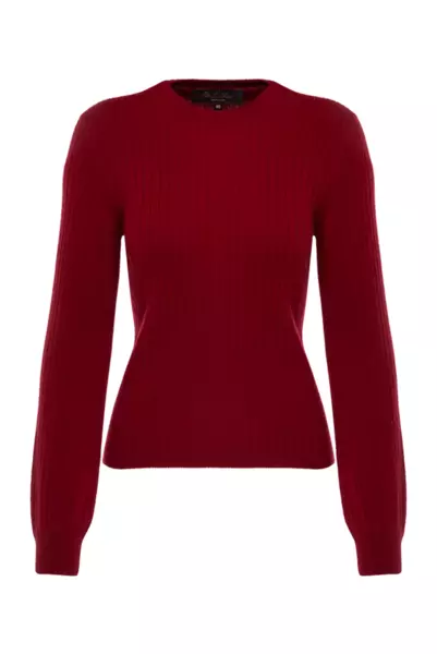 Бордовый джемпер из кашемира