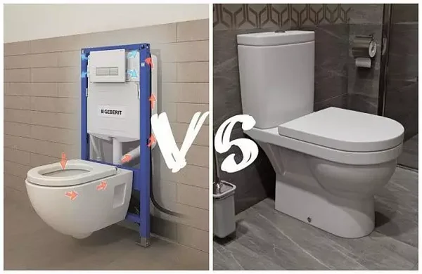 подвесной унитаз vs напольный унитаз