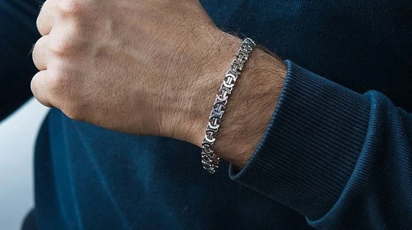 Срібні браслети для чоловіків