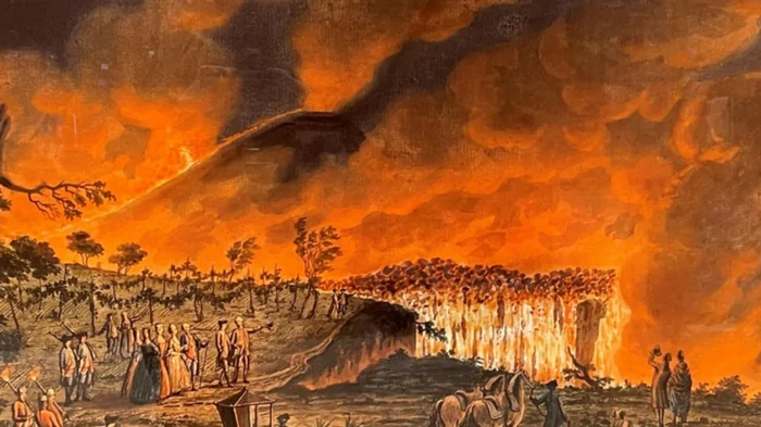 Полный эффект присутствия: извержение Везувия воссоздали в «живой» картине – потребовалось 250 лет