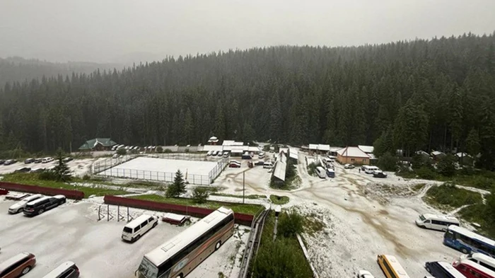 В Карпатах выпал снег в августе