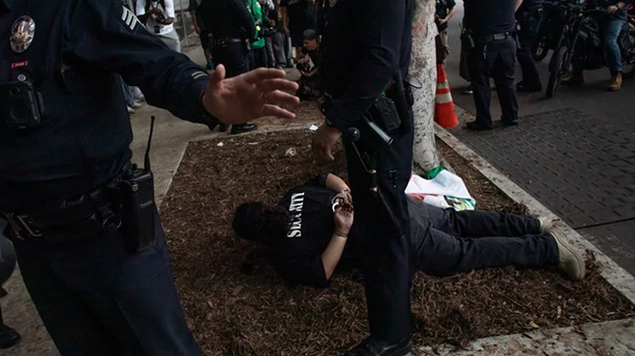 В США арестовали 74 участника протестов против Трампа