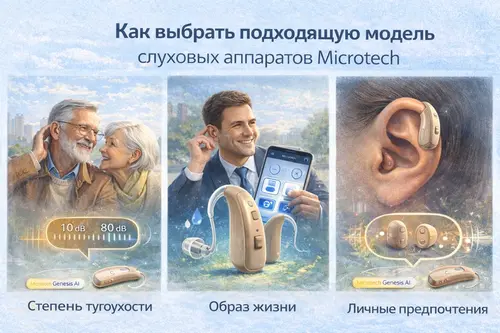 Как выбрать подходящую модель слуховых аппаратов Microtech