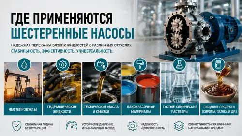 Где применяются шестеренные насосы