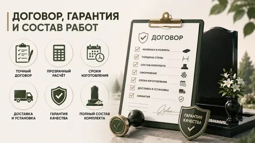 Договор, гарантия и состав работ