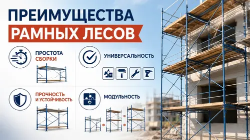 Преимущества рамных лесов