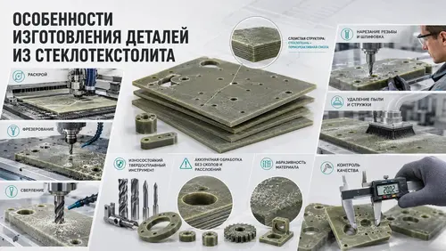 Особенности изготовления деталей из стеклотекстолита