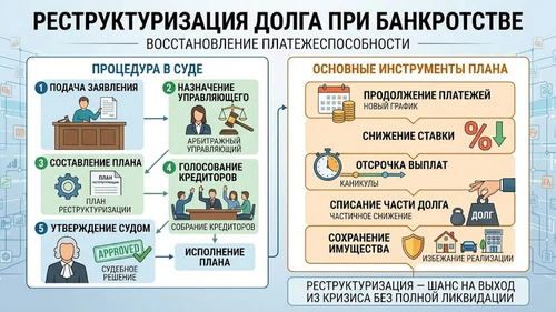 Реструктуризация долга при банкротстве