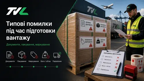 Типові помилки під час підготовки вантажу до міжнародного перевезення