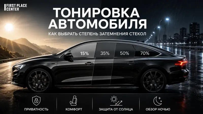 Тонировка автомобиля в Полтаве: как выбрать степень затемнения стекол