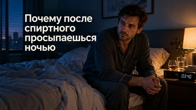 Почему после спиртного просыпаешься посреди ночи и не можешь уснуть
