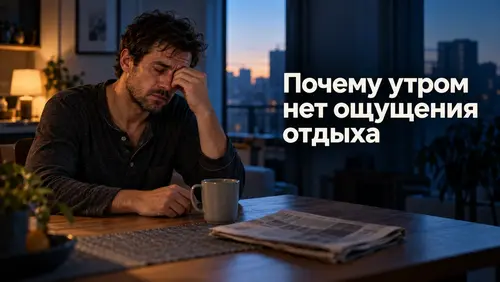 Почему утром нет ощущения отдыха